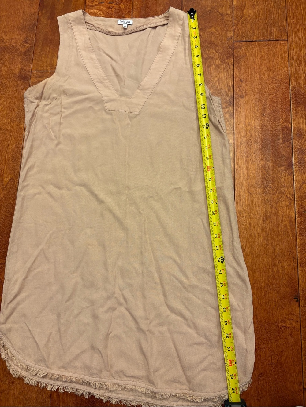 Splendid Blush V-Neck Sleeveless Slip Dress - Picture 6 of 6